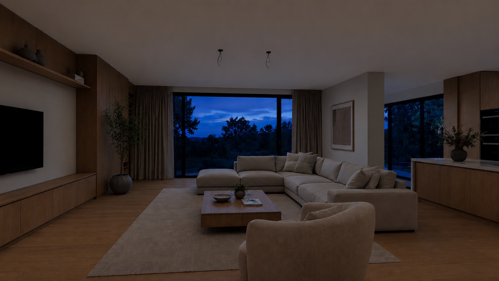 Architectural home lighting and interiors